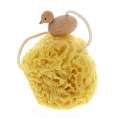 Naturschwamm Badeschwamm mit Ente, ca. 9cm 
