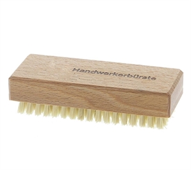 Handwerkerbürste, Nagelbürste, Handbürste Schornsteinfegerbürste mit Schweineborste. deutsch
