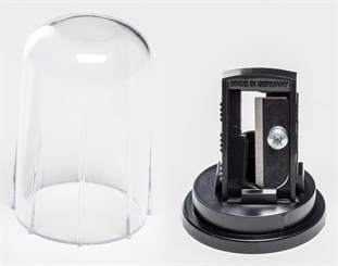 Kosmetex Kajalspitzer Kosmetik Runder Spitzer für alle Stiftarten für schmale + mittlere Schminkstifte, Kajal, Camouflage 