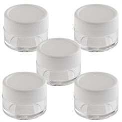 Leere Dose, Kosmetikdose, Kosmetex Plastikdose, Cremedose, 10ml, Ø 3,7 cm, H 2,7 cm, 