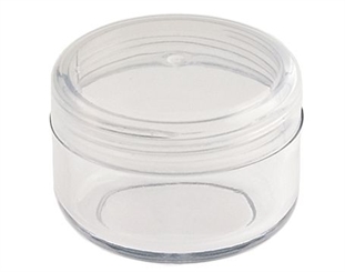 Leere Dose, Kosmetikdose, Plastikdose m. Deckel, 6 ml, Cremedose 