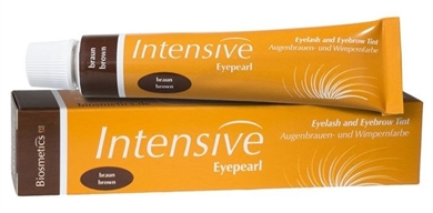 Intensive Eyepearl Wimpern- und Augenbrauenfarbe braun. Für voluminöse Wimpern. 20ml 
