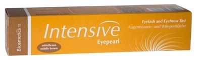 Intensive Eyepearl Wimpern- und Augenbrauenfarbe mittelbraun. Für voluminöse Wimpern. 20ml 
