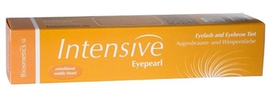 Intensive Eyepearl Wimpern- und Augenbrauenfarbe mittelblond. Für voluminöse Wimpern. 20ml 