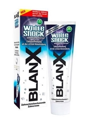 BlanX White Shock Zahnaufhellung, Zahnschmelzschonende Zahncreme, für weißere Zähne, 75ml 
