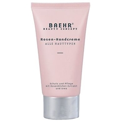 Baehr Rosen Handcreme mit Rosenblütenextrakt und Urea, Schutz,und Pflege, 30 ml