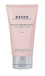 Baehr Rosen Handcreme mit Rosenblütenextrakt und Urea, Schutz,und Pflege, 75 ml