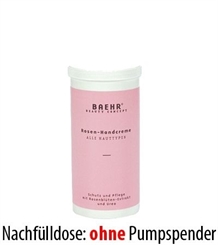 Baehr Rosen Handcreme mit Rosenblütenextrakt und Urea, Schutz,und Pflege, 450ml Nachfüll