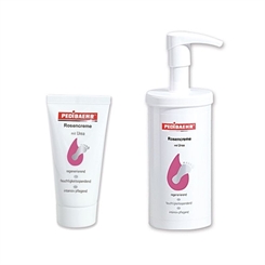 Rosencreme mit Urea, Fusspflegecreme Fußcreme Wildrose, PediBaehr, 