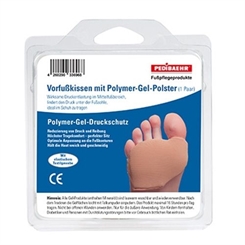 PediBaehr Polymer Gel Vorfußkissen, Druckschutz für den großen Zeh, Mittelfußbereich, rechts/links, 2 Stück 