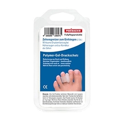 PediBaehr Polymer Gel Zehenspreizer zum Einhängen, Druckschutz bei Fehlstellungen, Hühneraugen, mittel, 2 Stück 
