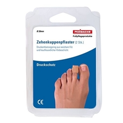 PediBaehr Zehenkuppenpflaster, Druckschutz, bei Hühneraugen, Druckstellen und Blasen, 2 Stück 