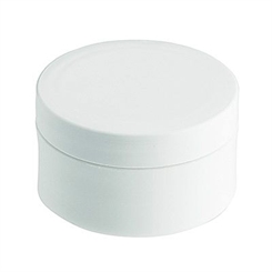 Leere Dose, Kosmetikdose, Plastikdose, Cremedose 6 ml weiß