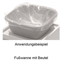 Beutel Groß 48 x 45 cm für Fußwanne - Fuß-Badewanne, Fuss-Schüssel, Kosmetex, 100 Stück 