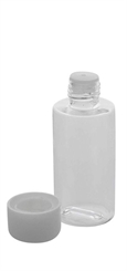 Kosmetikflasche klar, Leerflasche, 37ml Kunststoff-Flasche, Kosmetex Plastikflasche, ideal für Flugzeug und Reise. 37 ml