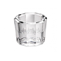 Dappenglas, zum anrühren mischen von Wimpernfarbe, Acrylpulver, Liquid, Dappen Dish Glas 