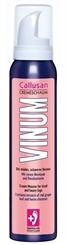 Callusan Vinum Fuß Cremeschaum, Fußschaum mit Menthol, rotem Weinlaub, Rosskastanie, Jojoba Öl, 125ml 