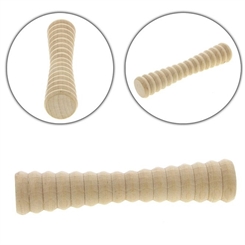 Holz Massage Kosmetex Fußroller für Fussmassage zur Anregung der Fußreflexzonen Mini