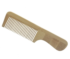 Griffkamm Kamm aus Bambus, 14cm, breite Zinken für langes oder lockiges Haar 