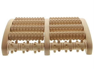 Holz Massage Kosmetex Fußroller für Fussmassage zur Anregung der Fußreflexzonen Groß