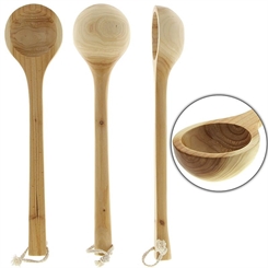 Robuste Kelle 42 cm, für Sauna Saunaaufguss, Kosmetex Saunakelle für Aufguss oder Großer Löffel für LARP 