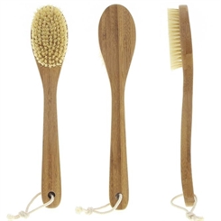 Saunabürste, mit Kokosborsten. Handliche Kosmetex Badebürste für wohltuende Bürstenmassage. 