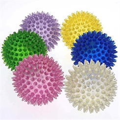 Noppenball, Akupressurball, Igelball, 7.5cm groß Massageball mit Noppen für Reflexzonen-Massage Gelb