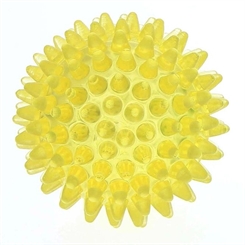 Noppenball, Akupressurball, Igelball, klein 5 cm Massageball mit Noppen für die Reflexzonenmassage Gelb