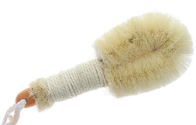 Sisal Handbürste Agavenfaser Saunabürste Runde Kosmetex Bürste für Bad und Sauna. 