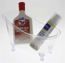 Badezubehör Französisches Kaiserin-Bad auf Füßen Nostalgie Aufbewahrung in Badewannen Schale/ Klar Klar