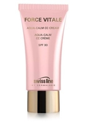 Swiss lineCell Shock Force Vitale,Aqua-Calm CC Creme SPF 30, 35ml normale,trockene u.empfindliche Haut schützt gegen Hautalterung 