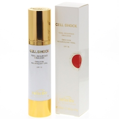 Swiss line Cell ShockTotal-Resurface Emulsion SPF15, 50ml mildert Falten, strafft die Haut, gegen Hautalterung 