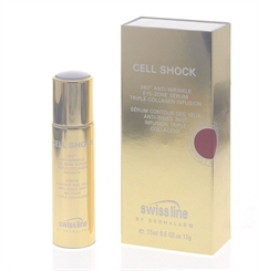 Swiss line Cell Shock Age Intelligence, 360° Augenserum mildert Falten, strafft die Haut, gegen Augenschatten, 15ml 