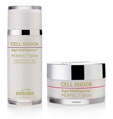 Swiss line Cell Shock Age Intelligence Perfect Skin, einmonatige Verjüngungskur gegen Falten, Pigmente, 2-teilig 