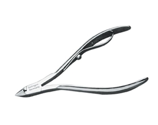 Nagelhautzange, vernickelt, 10cm, Hautzange für Maniküre und Fußpflege. 7 mm