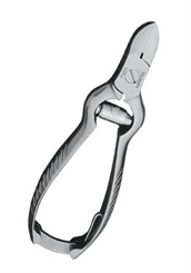 Nagelzange mit Pufferfeder zum Schneiden dicker Fußnägel. Zange 13,5cm