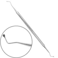 Doppelsonde Spatel für Fußpflege. Löffel Mikrospatel für die Pediküre, Exkavator. 