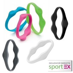Energetix SportEX Band mit Magneten, Silikon Armband, Sport EX Magnetarmband 