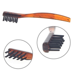 Herren Bartbürste, Havanna, 11cm Schlank, handlich, für Schnauzer und Braue. 