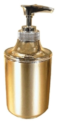 Seifenspender, goldfarbener Kunststoff. Light Gold, Pflegeleichter Flüssigseifenspender, ca. 200 ml 