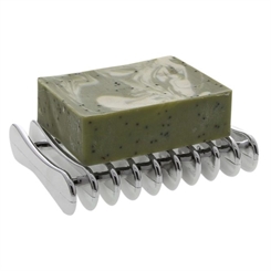 Seifenschale Gitter, Silber 