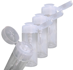 Pump Dispenser zum dosierten Auftragen von Nagellackentferner, Reiniger, Cleaner Pumpflasche, Kosmetex Pumpspender, 220 ml 