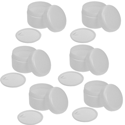 Leere Dose 50ml, weiße Kosmetex Kosmetikdose, Kunststoffdose, Cremedose mit Abdeckscheibe 