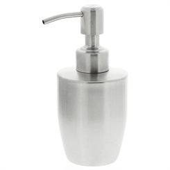 Seifenspender aus Edelstahl. Pflegeleichter Flüssigseifenspender Kosmetex, ca. 200 ml 