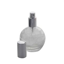 Zerstäuber für Parfüm, Kosmetex Flacon mit Ball und Quaste oder Pumpzerstäuber, klar, 100ml 