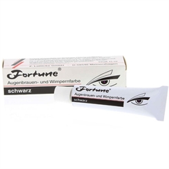 Fortune Schwarz, Wimpernfarbe, Augenbrauenfarbe Wasserfeste Intensivfärbung, 15ml Schwarz