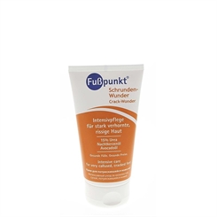 Fußpunkt Schrunden-Wunder, Fußcreme mit Urea 15%, bei Hornhaut, rissigen Füssen, 150 ml