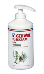 GEHWOL Fusskraft Rot normale Haut, wärmende Fußcreme 500 ml mit Spender