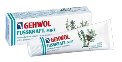 GEHWOL Fusskraft Mint, Kühlender Fußbalsam erfrischende Fußcreme, 75 ml
