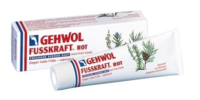 GEHWOL Fusskraft Rot, trockene Haut, Fußcreme, wärmend 125 ml